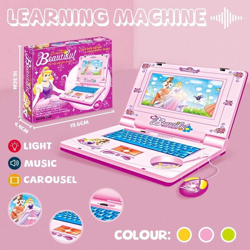 Laptop for kids girls boys toy with lights，mouse keyboard clickable ...
