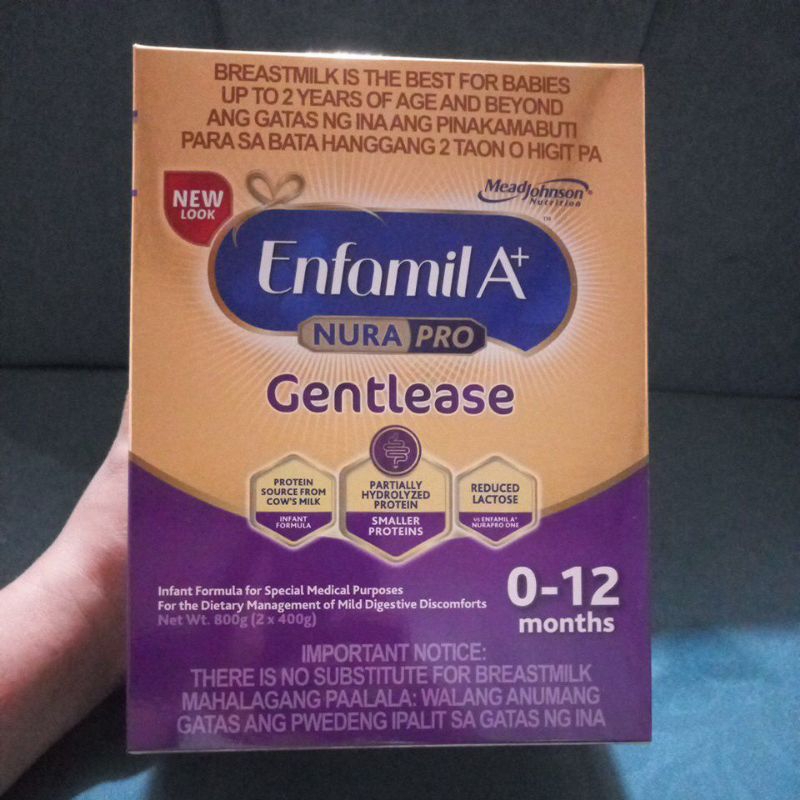 Enfamil Gentlease 400g Enfamil A+ Nurapro Gentlease 0-12 Months 800g Shopee  Philippines