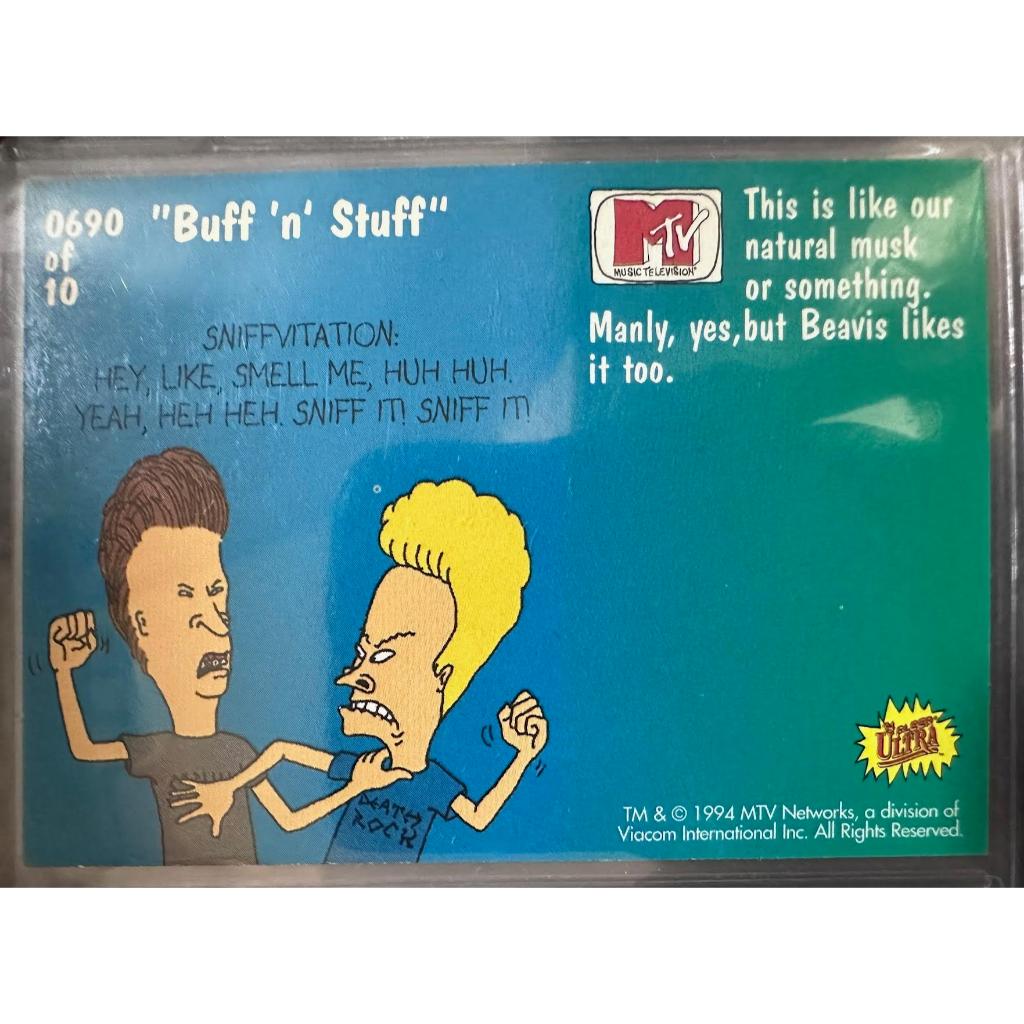 1994 MTV Beavis & Butthead Scratch & Sniff Insert Card | Shopee Philippines