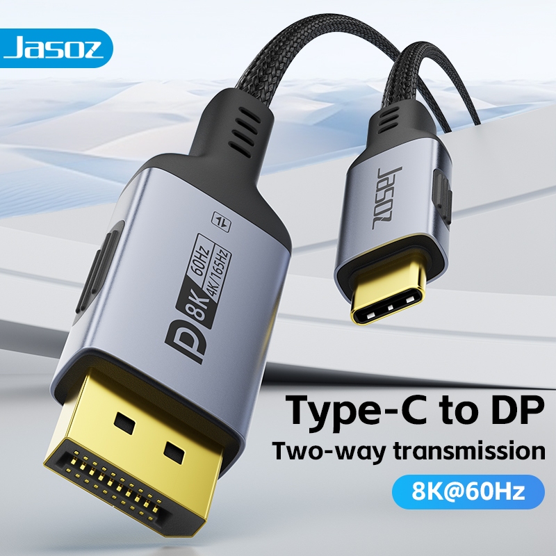 Jasoz Type C to DP 1.4 Cable USB C to DP Cable 8K 60HZ UHD for Phone TV ...