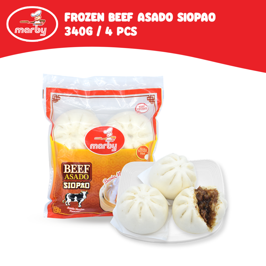 Marby Frozen: Beef Asado Siopao - 4 pcs. | Shopee Philippines