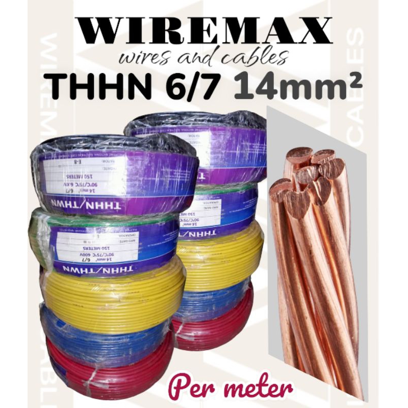 WIREMAX Phelpsdodge Boston #10/7 #6/7 14mm² #4/7 22mm² thhn wire sold ...