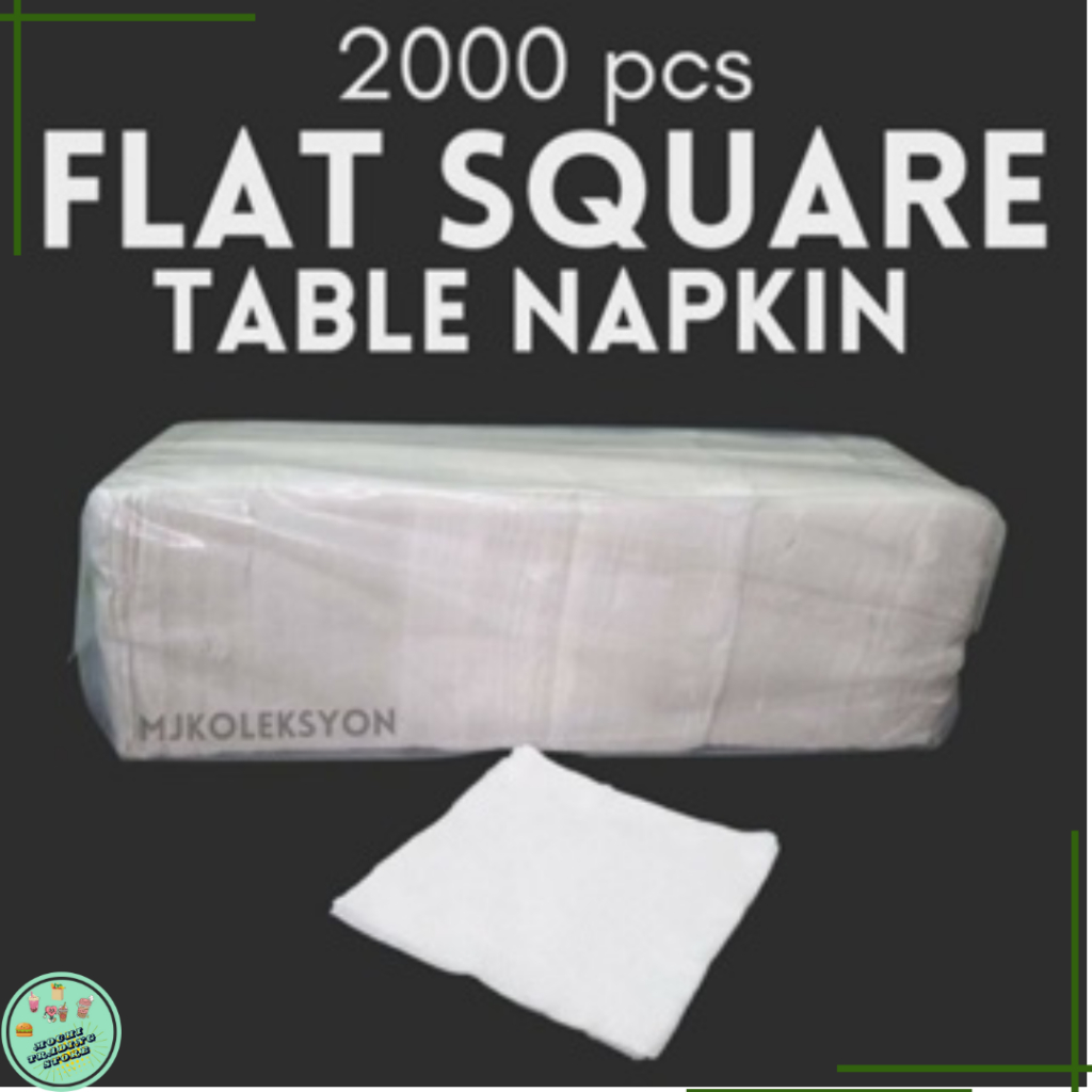 2000pcs Flat Table Napkin Tissue Square for your Business SHP5 | Shopee ...