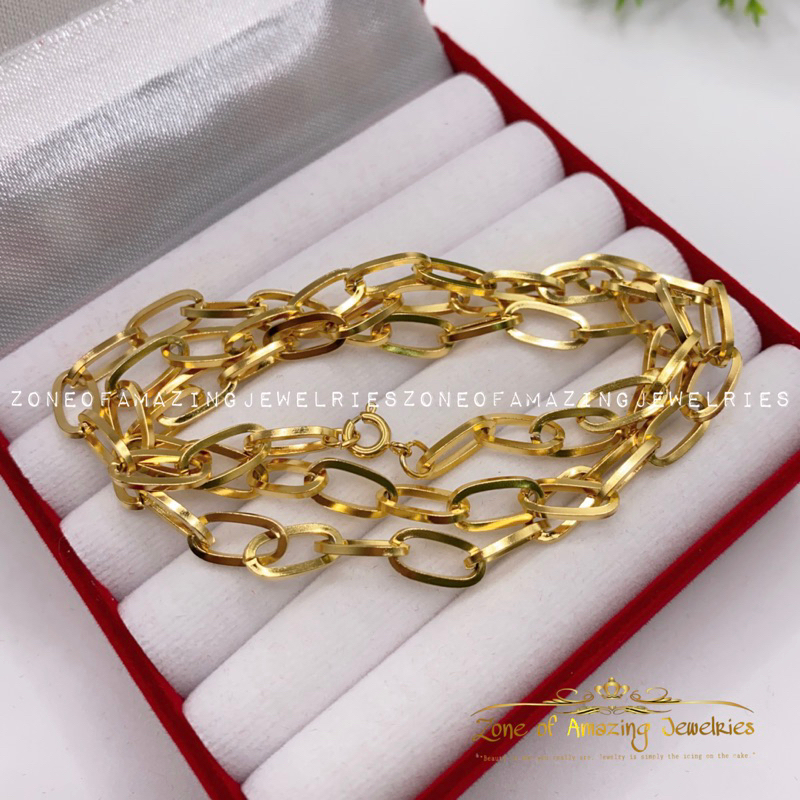 zoaj.ph Heart Filigree Necklace with Paperclip Chain Round Lock ...