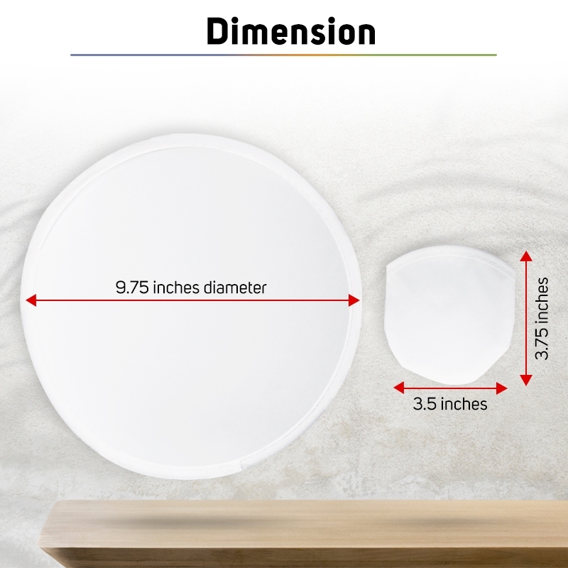 100PCS Blank Sublimation Round Fan / Foldable Fan / Twisted Fan (White ...