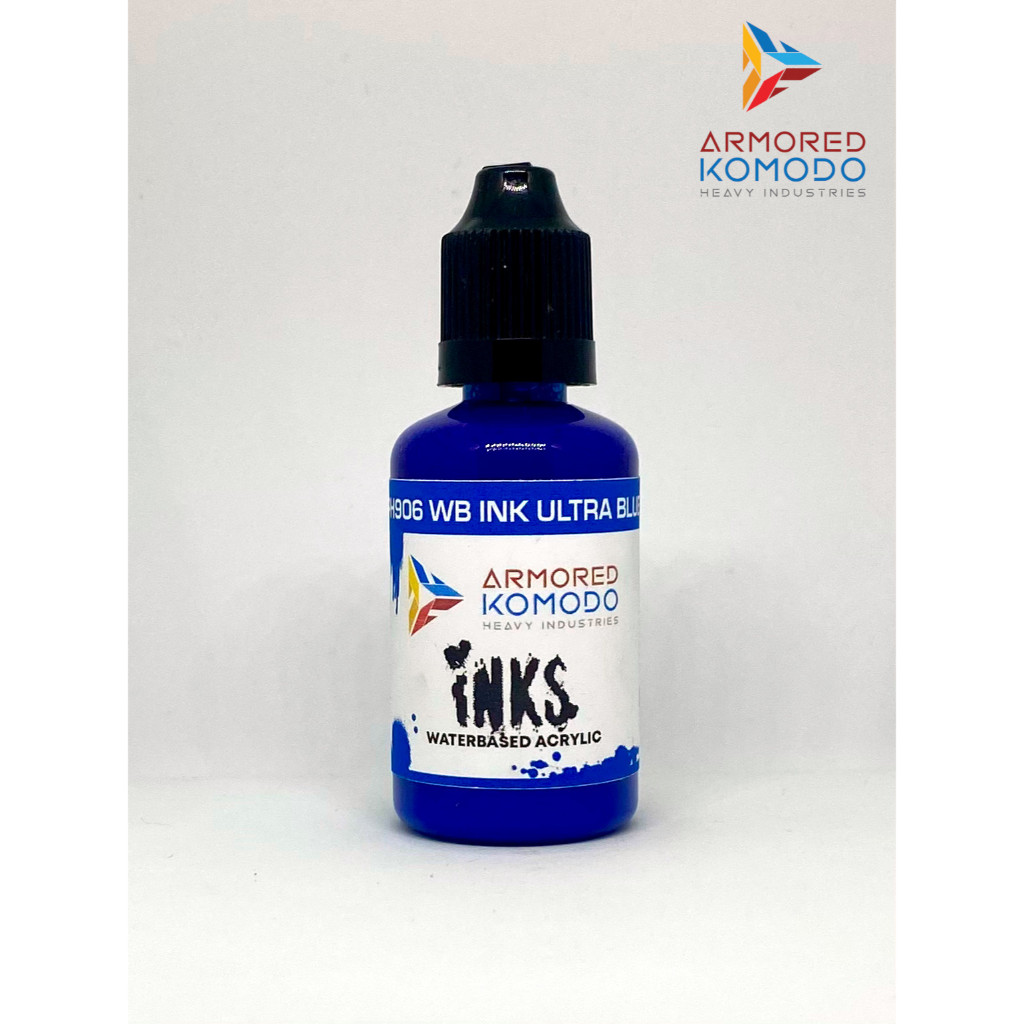 Ultra Blue Waterbased Ink PH906 30ml Armored Komodo Waterbased Acrylics ...