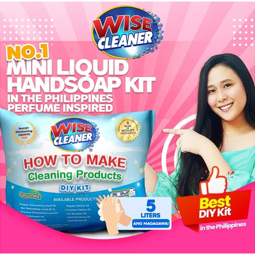 WISE CLEANER Mini Liquid Handsoap DIY kit | Shopee Philippines