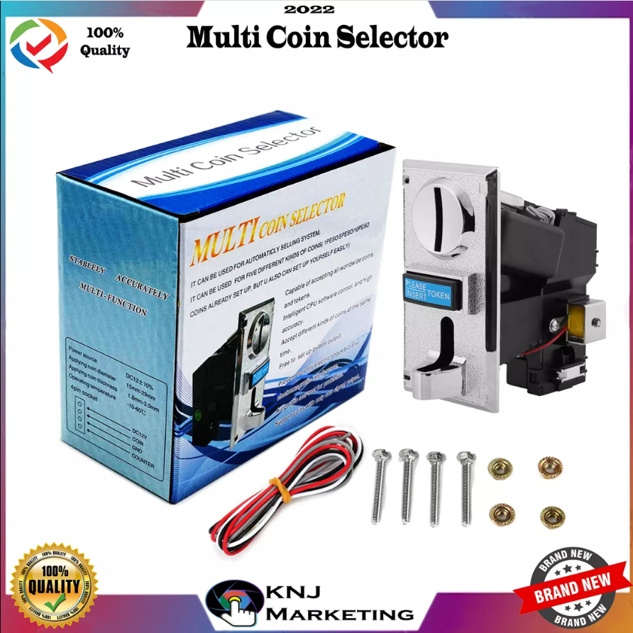UNIVERSAL COINSLOT / MULTI COIN SELECTOR, ACCEPTS OLD AND NEW COINS (1 ...