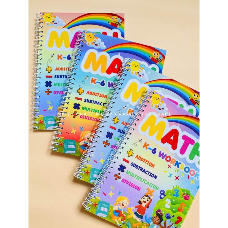 MATH K-6 WORK BOOK LAMINATED COVER | Shopee Philippines