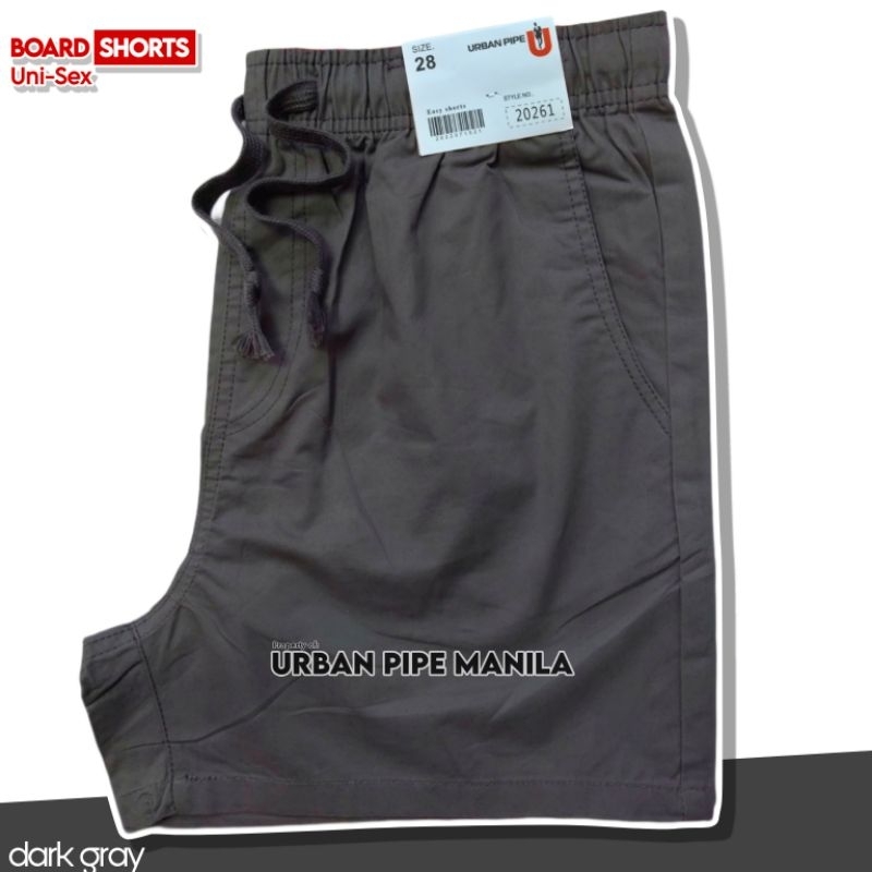 URBAN PIPE Uni-sex (20261) Board shorts PLAIN mid length Shopee