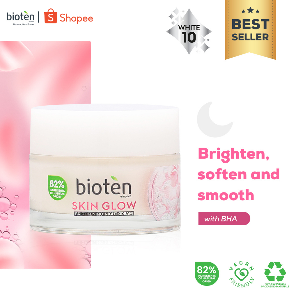COD] Bioten Moisturizer Night Cream Skin Glow 50ML | Whitening