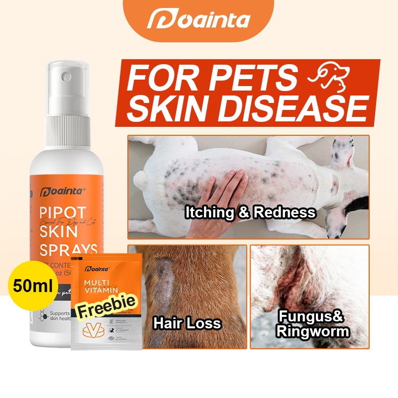 PUAINTA Antifungal Pipot Skin Spray for Dogs and Cats Skin Disease Itch