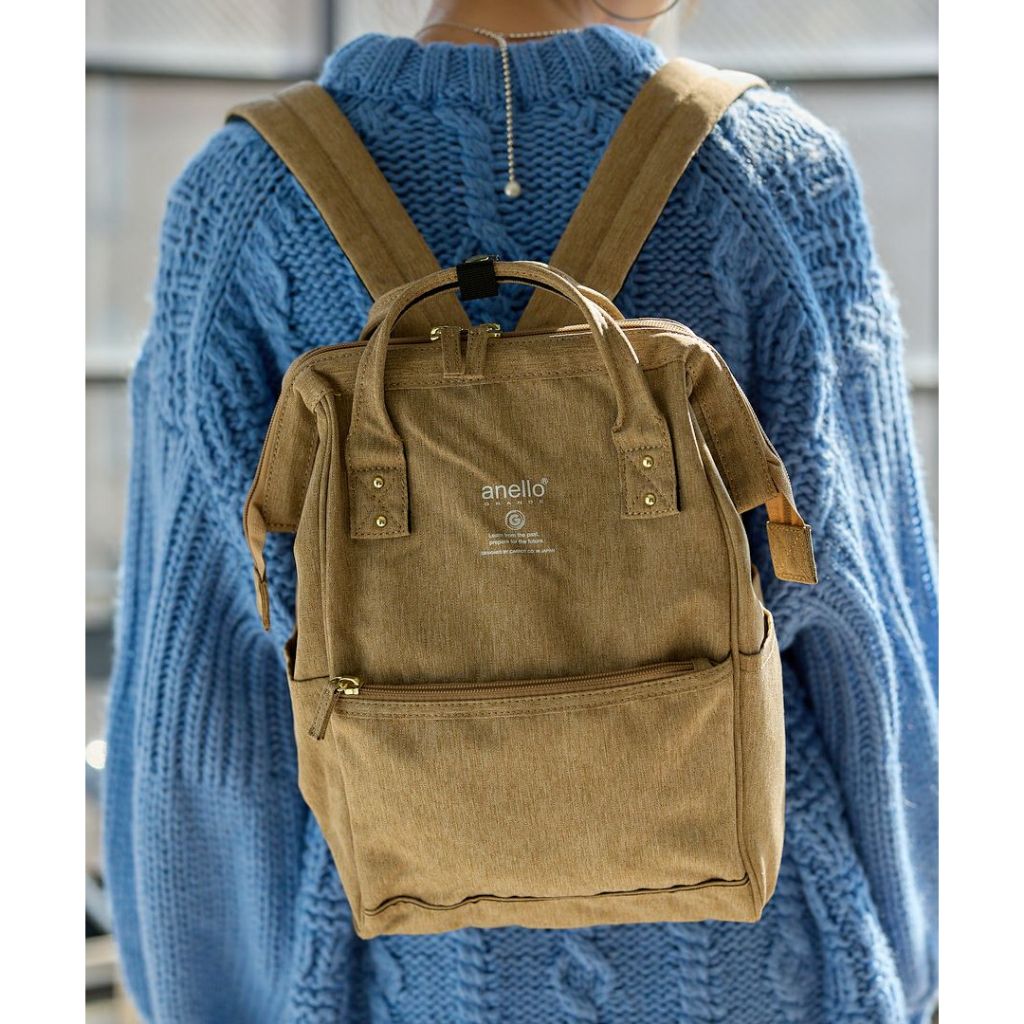 [anello GRANDE] A4 Kuchigane Backpack (S) Water-repallent Multiple ...