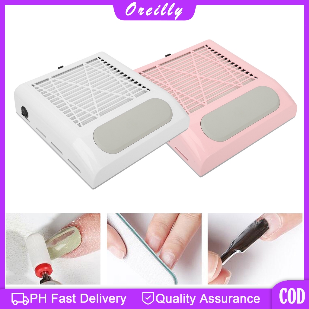 80w Nail Vacuum Cleaner Dust Collector Portable Manicure Machine Nail