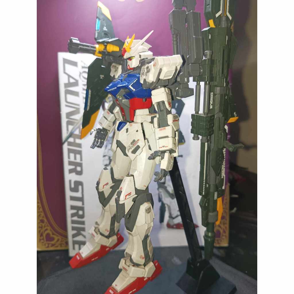 Gundam MG Launcher Strike GAT-X105 1/100 Built | Shopee Philippines