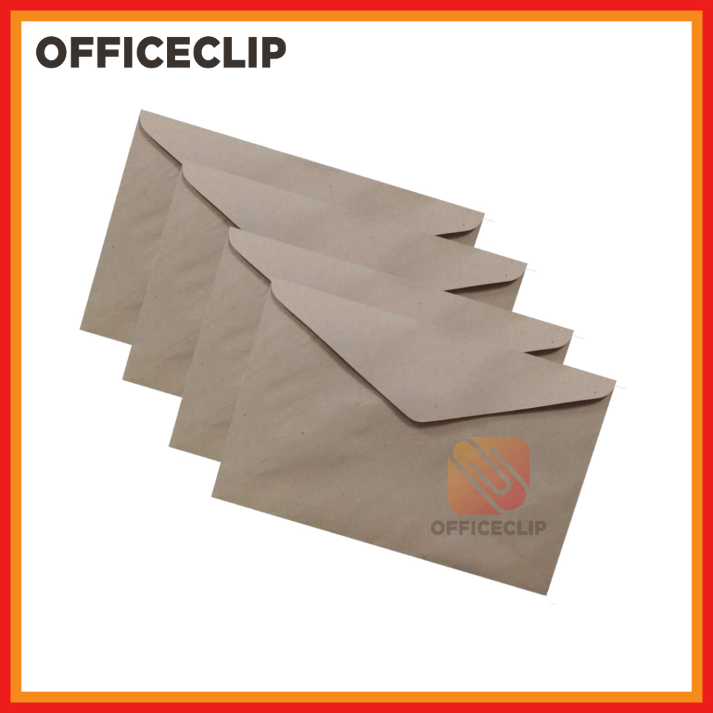 OfficeClip Document Brown Envelope (Pack of 10pcs) | Shopee Philippines
