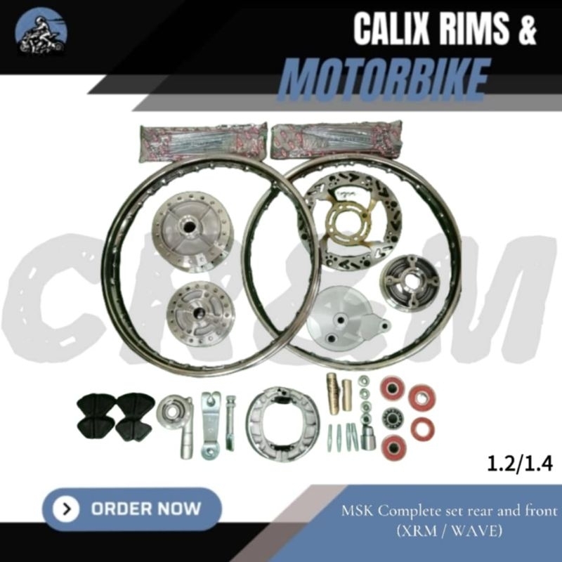 COMPLETE SET REAR AND FRONT (XRM/WAVE) | Shopee Philippines