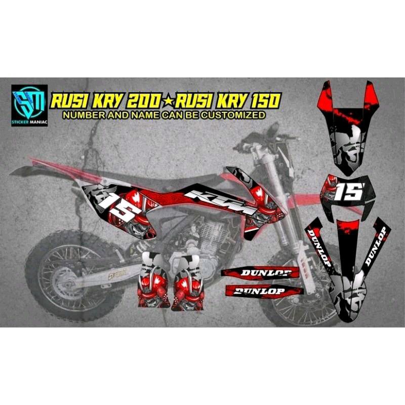 KRY 200, KRY 150 decals stickers, laminated | Shopee Philippines