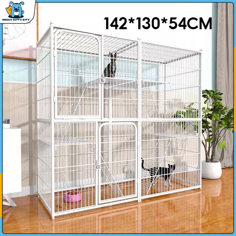 Cat Cage 4 Layer Cat House Large Platform Big Cage Cat for Gage Pet