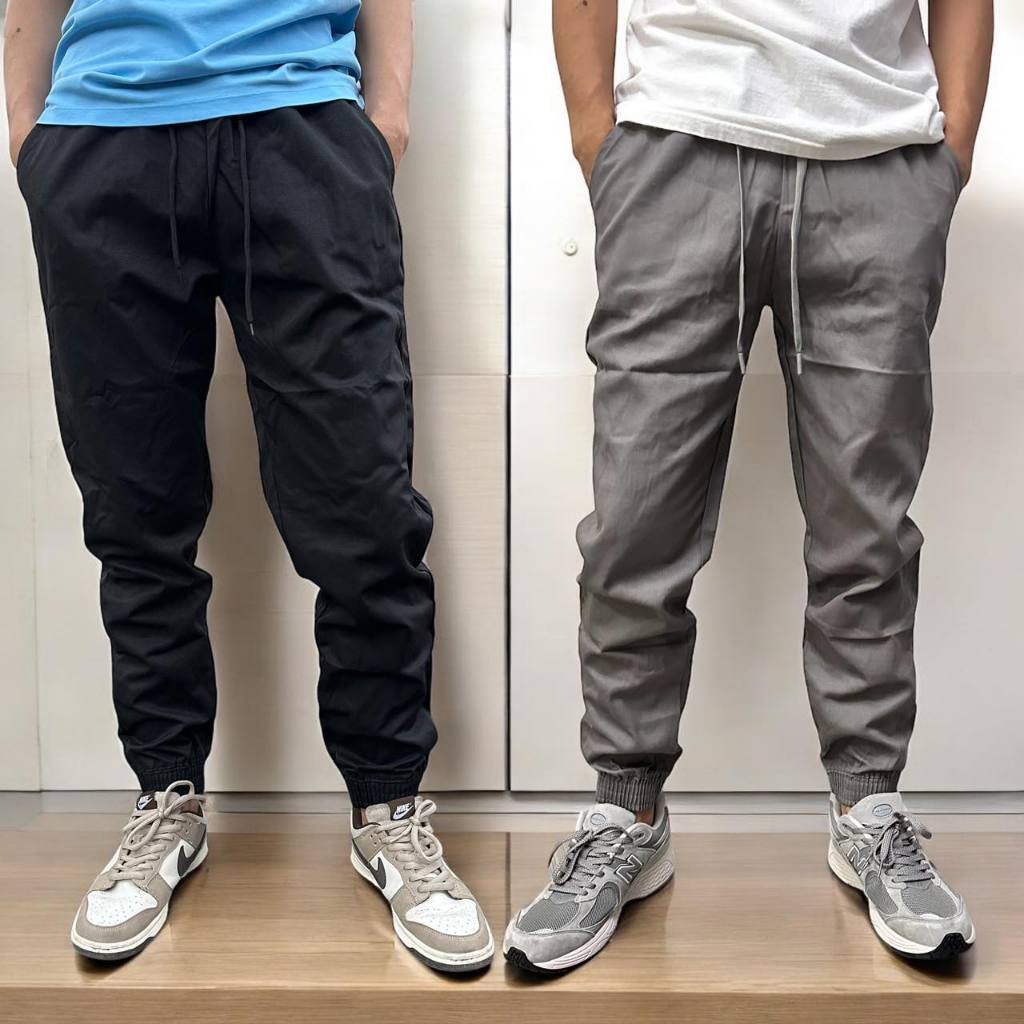 Unisex Garter Waist Jogger Pants