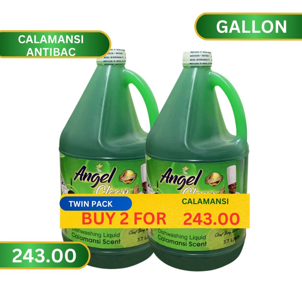 ANGEL CLEAN DISHWASHING LIQUID WITH ANTIBAC 2IN1 GALLON CALAMANSI ...