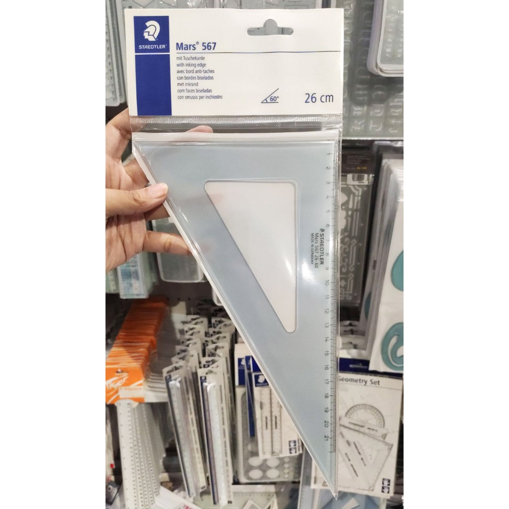 Staedtler Triangle 567 26-60 26Cm 30 60 Degree - Art Bar PH | Shopee ...