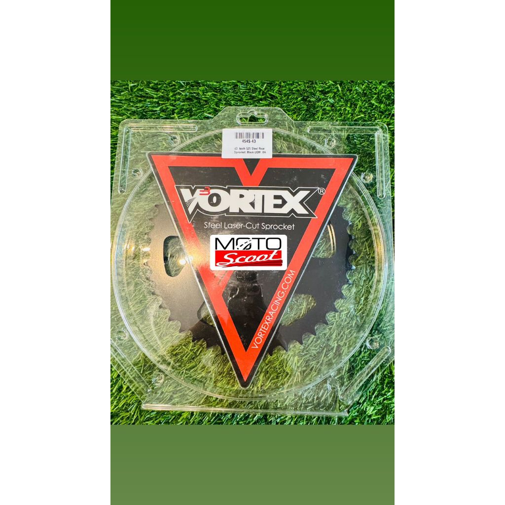 VORTEX RACING Rear Sprocket 525 43T Steel, Black Kawasaki 900-1000cc ...