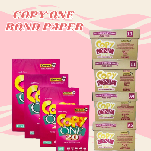 (Promo - 5 reams) HARD COPY Bond Paper 70gsm / Copy One Bond Paper ...