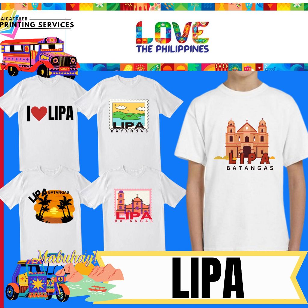 Lipa Batangas Design Trendy Graphic Tees for Kids to Adult | Shopee ...