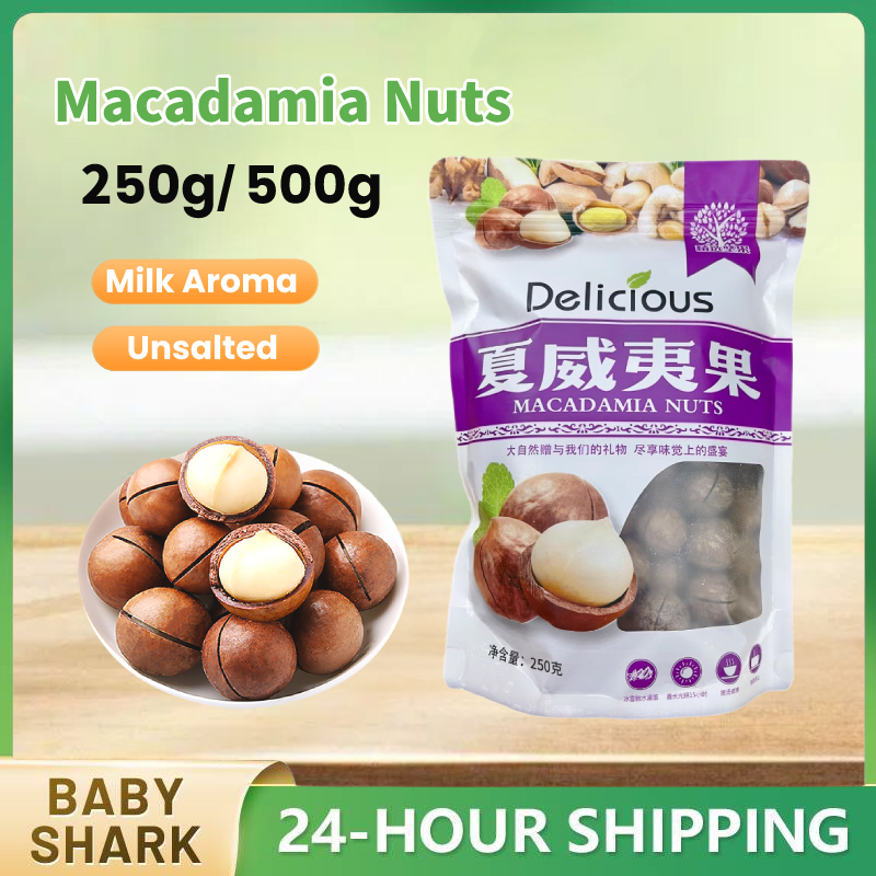 Macadamia Nuts with shell Dry Roasted & Unsalted 100% ORGANIC ...