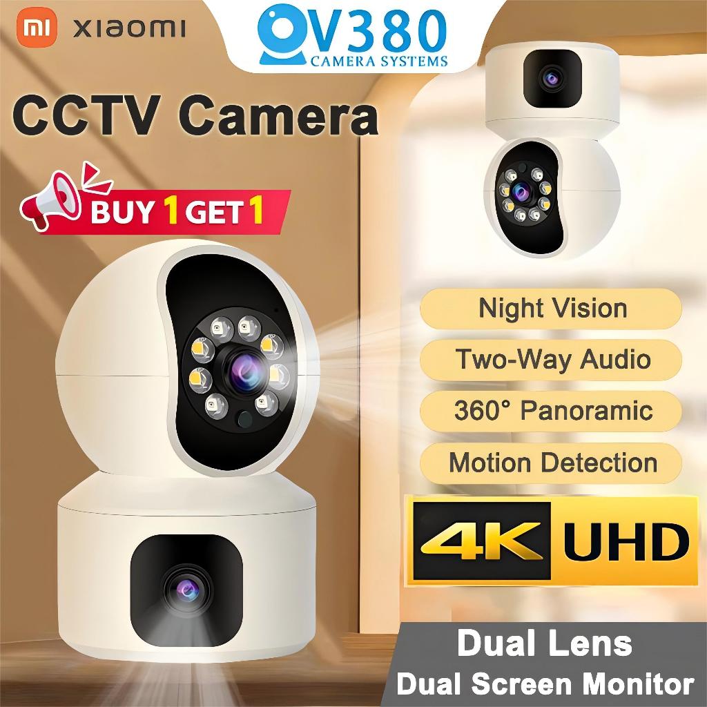 V380 Pro CCTV Camera No Wifi Needed 2K HD Dual Lens Night Vision Two