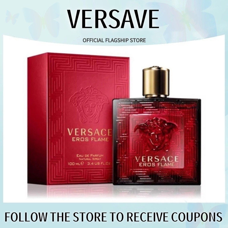 Duty Free Versace Eros Flame Eros EDT 100ml For Men Long Lasting Perfume Citrus Fragrance Shopee Philippines