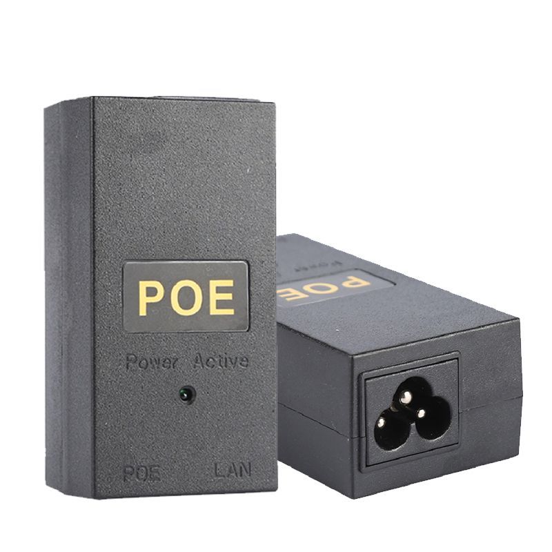POE Power Injector 48V 0.5A/24V 1A Desktop Splitter Surveillance CCTV ...