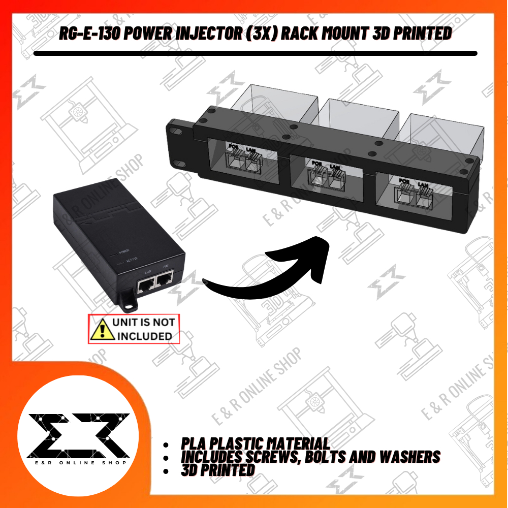 RG-E-130 PoE Injector (3X) Rack Mount 3D Printed | Shopee Philippines