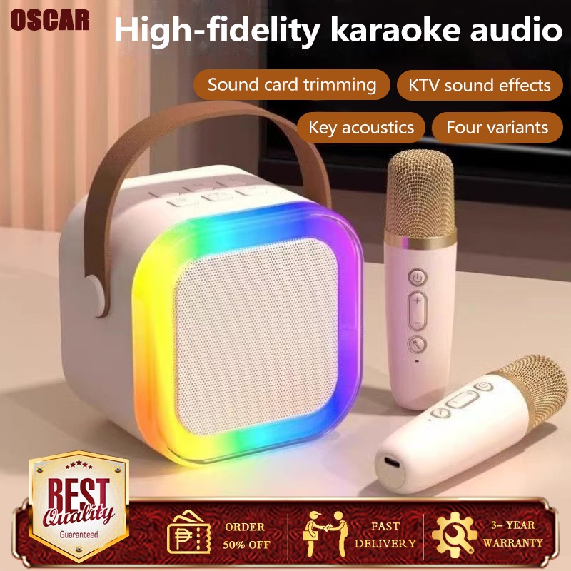 K12 Mini Karaoke Wireless Audio Speaker Bluetooth Microphone KTV ...