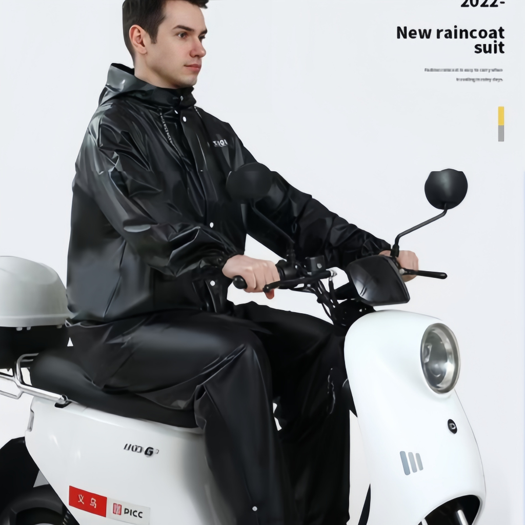 JBEE raincoat suit women and men universal full body anti-storm riding ...