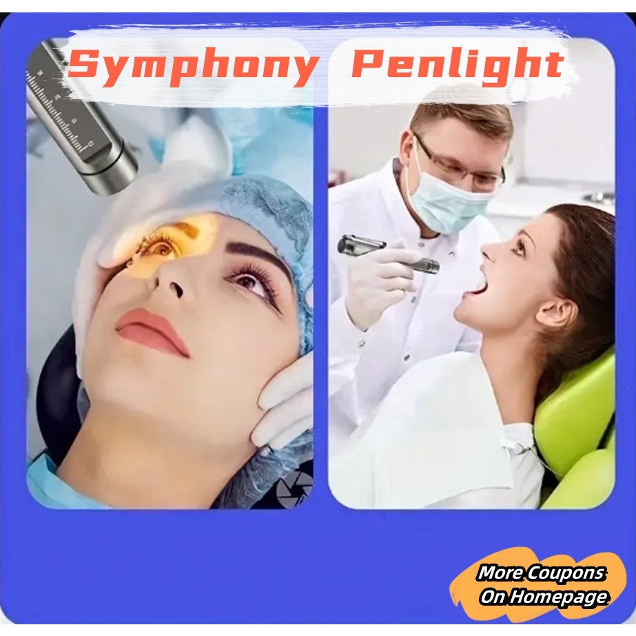 Symphony Penlight with Scale Yellow Bright Light Pupil Examination Pen Light | Shopee Philippines
