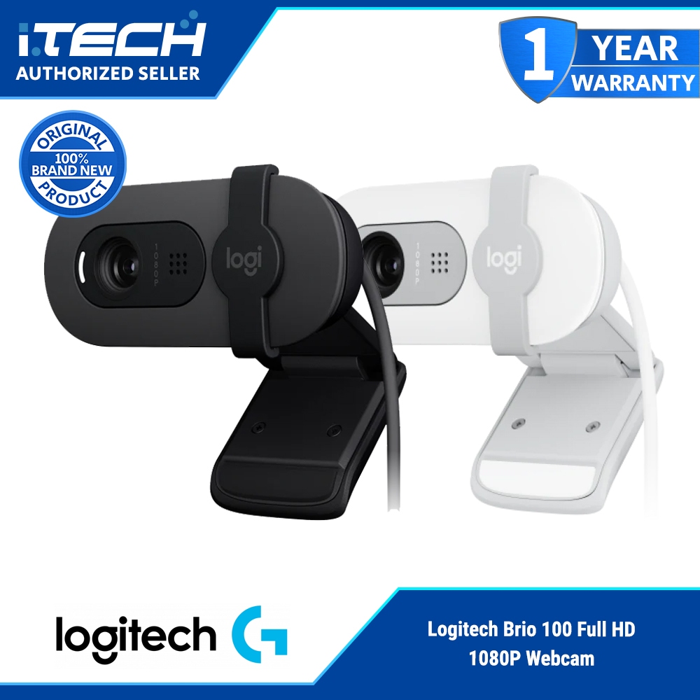 Logitech Brio 100 Full HD 1080P Webcam | Shopee Philippines