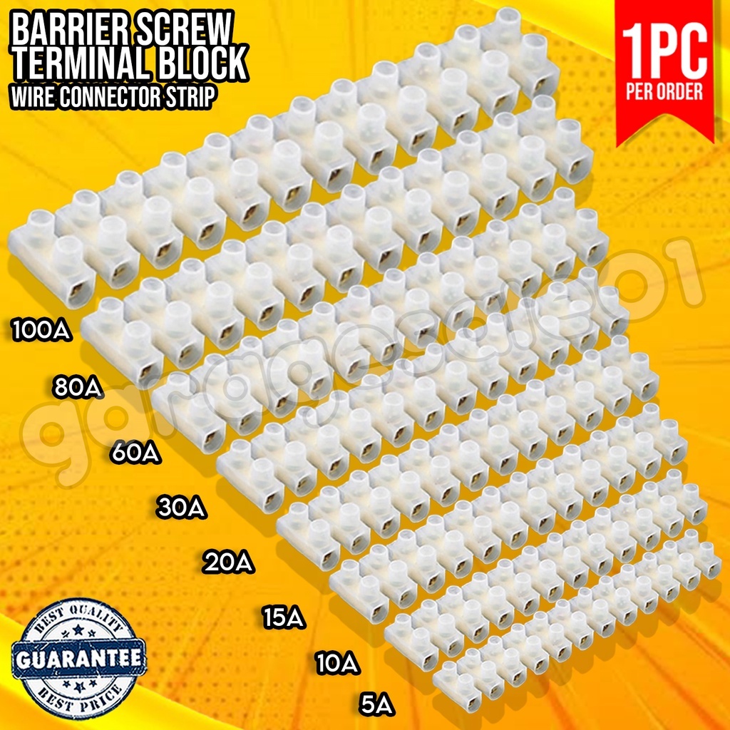 GS10 Terminal Block 12 way Barrier Screw Terminal wire connector ...