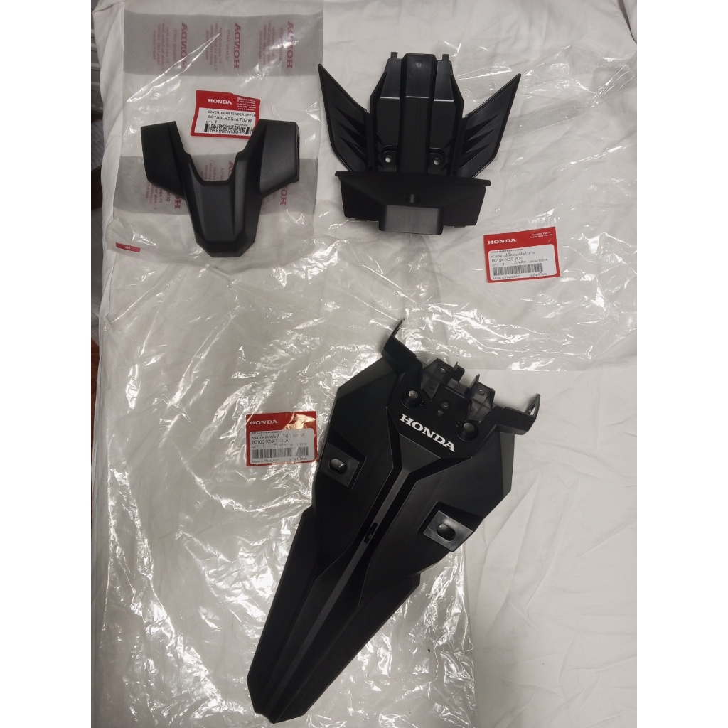 GENUINE Rear fender SET w/ upper & lower fender for CLICK 125/150 v2 ...