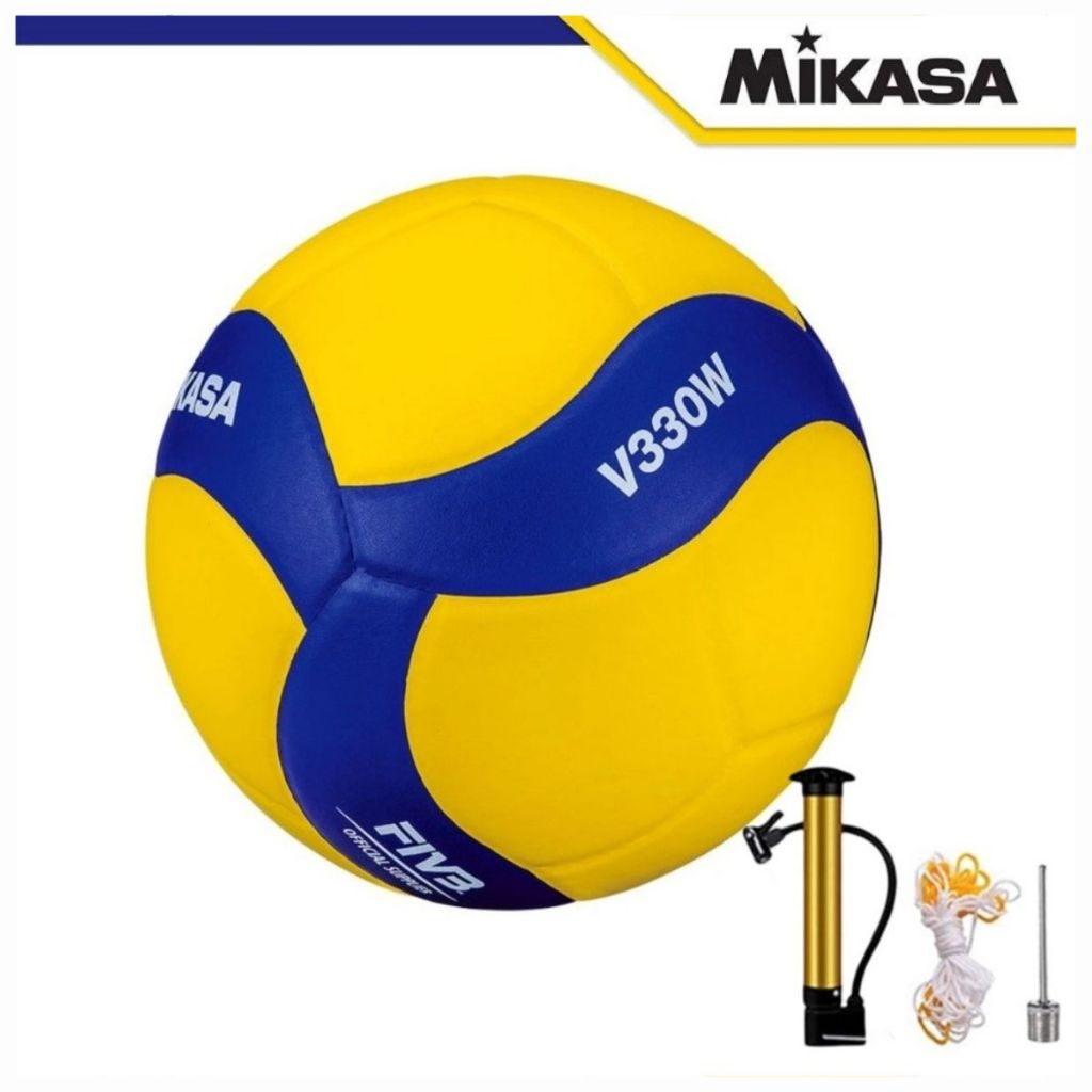 Volley-ball Mikasa VS123W – Jaune – Taille Standard – Neuf