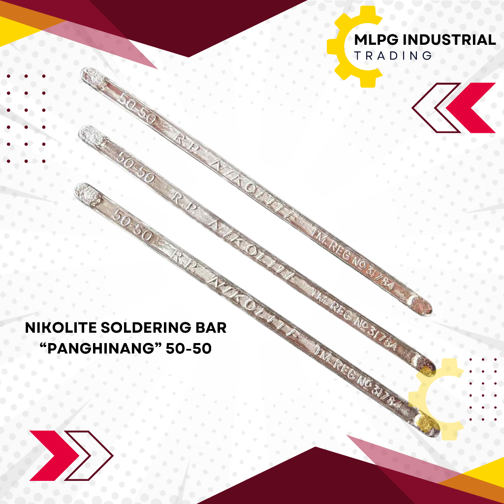 Nikolite Solder Lead 50/50 Bar Soldering Heavy Duty Original 