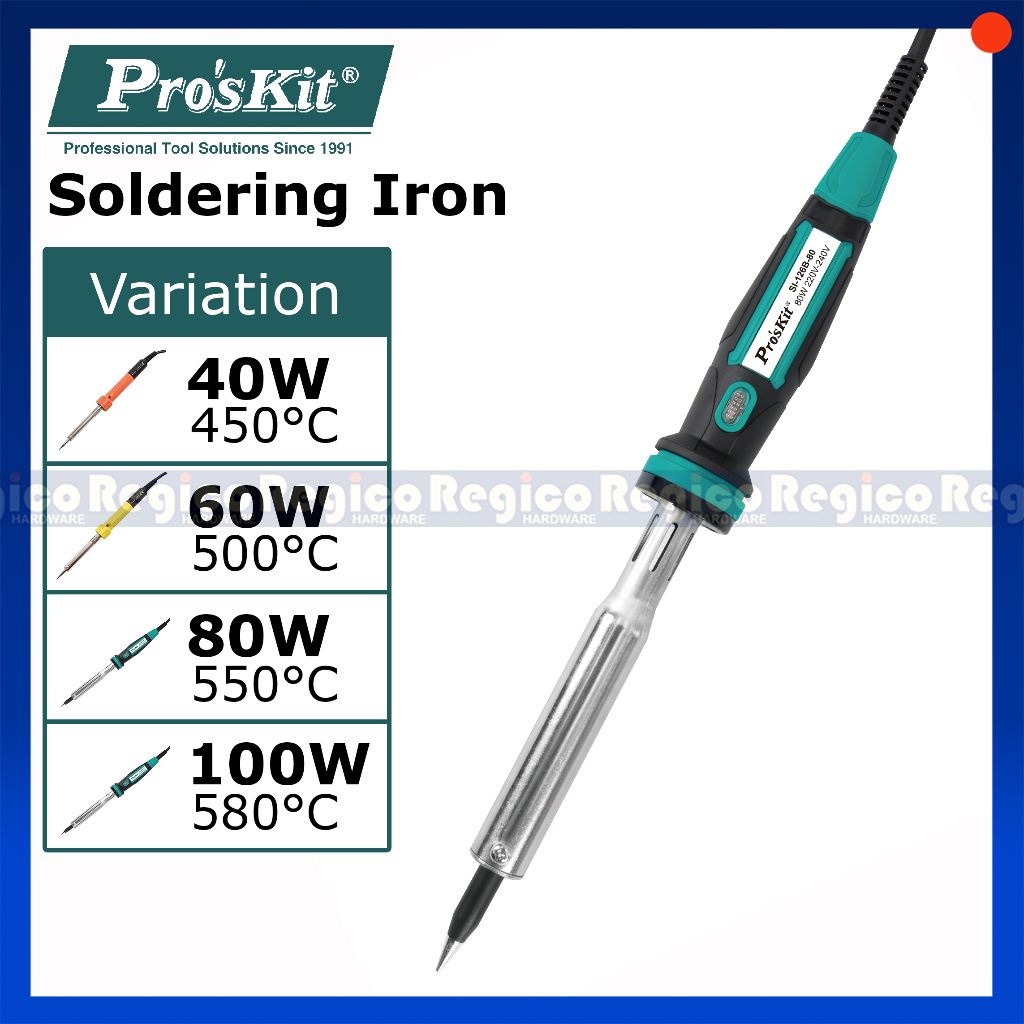 Proskit Electronics Ceramic Soldering Iron 100W 80W 60W 40W Regico ...
