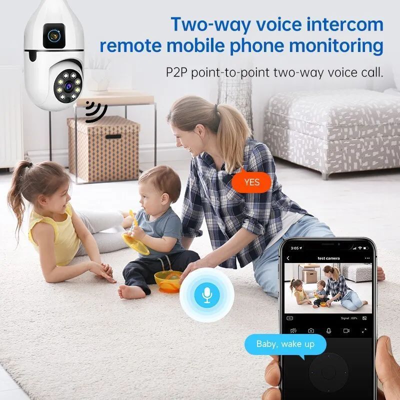 BUY 1 TAKE 1 V380 Pro CCTV Camera Dual Len 1080P HD Remote Monitoring ...