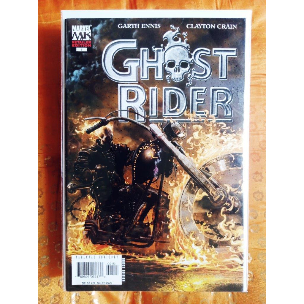 Ghost Rider 1 RETAILER Ed., Ghost Rider Blaze Spirits of Vengeance 8 ...