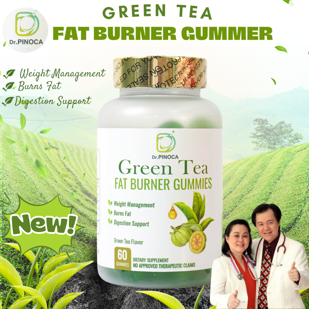 Green Tea Gummies Dr.Pinoca Fat Burner Gummies Slimming Body Weight ...