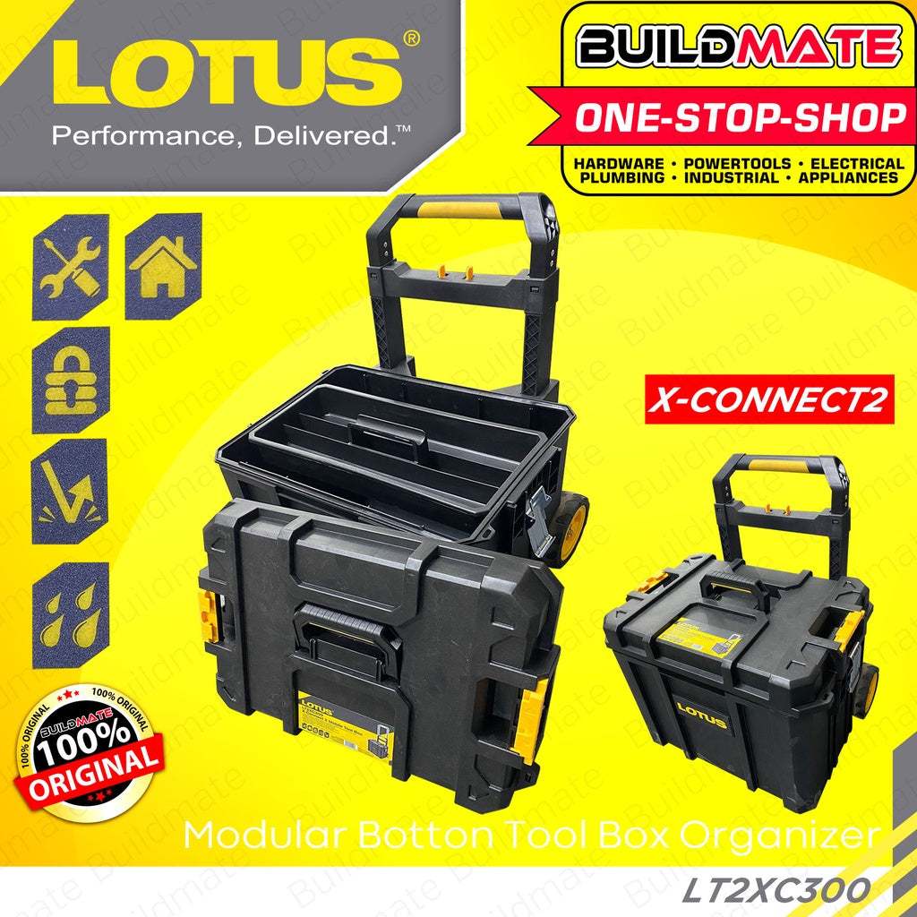 Buildmate x LOTUS X-Connect2 Modular MOBILE Bottom Tool Box Toolbox ...