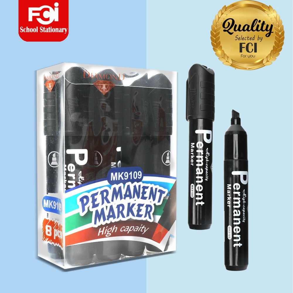 FCI Marker pen Writing Pen Broad Tip Color Black Office Supplies