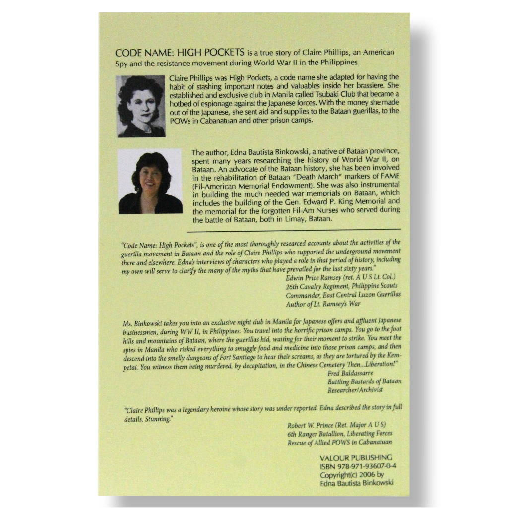 Codename: High Pockets, The Story of Claire Phillips and the Manila ...