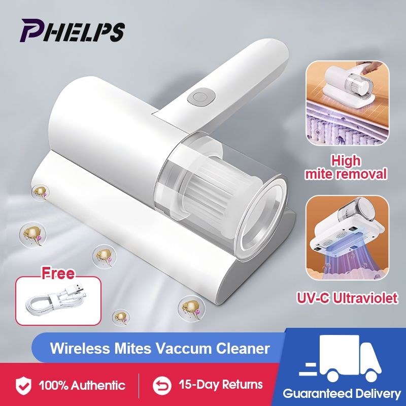 Phelps dust mite vacuum cleaner for bed with uv Rechargeable cordless